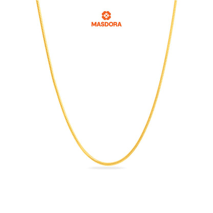 MASDORA 916 Gold Necklace Rantai Leher Emas ~ Masdora DG028 (EMAS 916/22K)