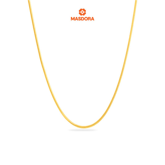 MASDORA 916 Gold Necklace Rantai Leher Emas ~ Masdora DG028 (EMAS 916/22K)