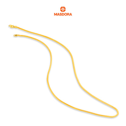 MASDORA 916 Gold Necklace Rantai Leher Emas ~ Masdora DG028 (EMAS 916/22K)