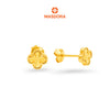 MASDORA 916 Gold Earrings Earring Subang Emas ~ Golden Solid Clover (EMAS 916/22K)