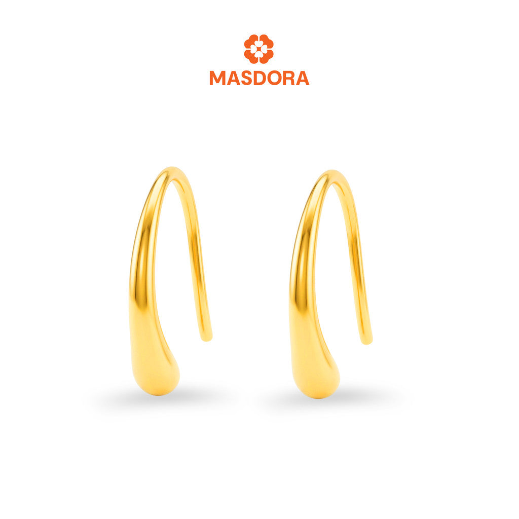 MASDORA 916 Gold Earrings Earring Subang Emas ~ Golden Mini Rupert (EMAS 916/22K)