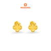 MASDORA 916 Gold Earrings Earring Subang Emas ~ Golden Solid Clover (EMAS 916/22K)