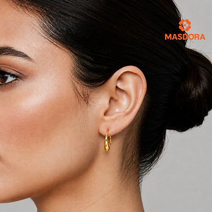 MASDORA 916 Gold Earrings Earring Subang Emas ~ Golden Mini Rupert (EMAS 916/22K)