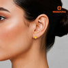 MASDORA 916 Gold Earrings Earring Subang Emas ~ Golden Solid Clover (EMAS 916/22K)