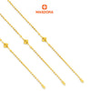 MASDORA 916 Gold Bracelet Rantai Tangan Emas ~ Shining Sauh Convex Lucky (EMAS 916/22K)