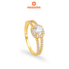 MASDORA 916 Gold Ring Rings Cincin Emas ~ Sparkling Dazzling Halo (EMAS 916/22K)