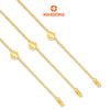 MASDORA 916 Gold Bracelet Rantai Tangan Emas ~ Sauh Hollow Fluffy Love (EMAS 916/22K)