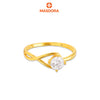 MASDORA 916 Gold Ring Rings Cincin Emas ~ Splice Knot Solitaire (EMAS 916/22K)