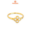 MASDORA 916 Gold Ring Rings Cincin Emas ~ Sparkling Elyra Bloom (EMAS 916/22K)