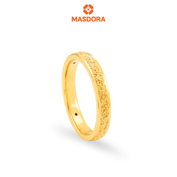 MASDORA 916 Gold Ring Rings Cincin Emas ~ HG Sandy Band (EMAS 916/22K)