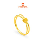 MASDORA 916 Gold Ring Rings Cincin Emas ~ Golden Solid Twisted Knot (EMAS 916/22K)