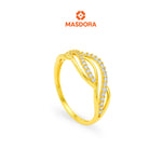 MASDORA 916 Gold Ring Cincin Emas ~ Sparkling Vein New Fashion (EMAS 916/22K)