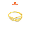 MASDORA 916 Gold Ring Cincin Emas ~ Sparkling Vein New Fashion (EMAS 916/22K)