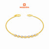MASDORA 916 Gold Bracelet Rantai Tangan Emas ~ Duotone Tennis Curb Chain (EMAS 916/22K)