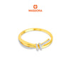 MASDORA 916 Gold Ring Rings Cincin Emas ~ Duotone Gordian Knot (EMAS 916/22K)