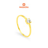 MASDORA 916 Gold Ring Cincin Emas ~ Duotone Minimalist Solitaire (EMAS 916/22K)