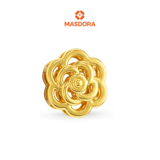 MASDORA 916 Gold Beads Bead Emas ~ Cutie Frame Rose (EMAS 916/22K)