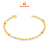 MASDORA 916 Gold Bracelet Rantai Tangan Emas ~ Shining Sauh Mini Dots (5B) (EMAS 916/22K)