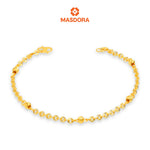 MASDORA 916 Gold Bracelet Rantai Tangan Emas ~ Shining Sauh Mini Dots (5B) (EMAS 916/22K)