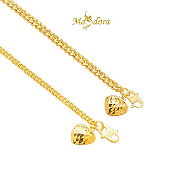 MASDORA 916 Gold Bracelet Rantai Tangan Emas ~ Gajah Licin Fluffy Love (EMAS 916/22K)