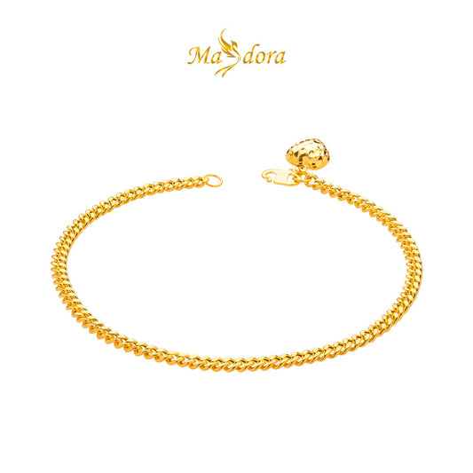 MASDORA 916 Gold Bracelet Rantai Tangan Emas ~ Gajah Licin Fluffy Love (EMAS 916/22K)