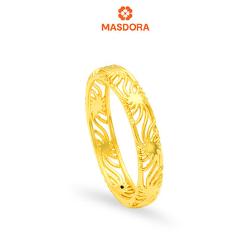 MASDORA 916 Gold Ring Rings Cincin Emas ~ HG Golden Lush Band (EMAS 916/22K)