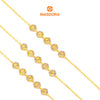 MASDORA 916 Gold Bracelet Rantai Tangan Emas ~ Duotone 3D Flower (EMAS 916/22K)