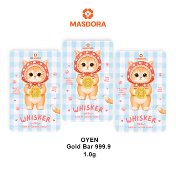 MASDORA 999.9 Gold Bar 1.00GM TRIO (1.00GM x 3) ~ Trio SET Series (EMAS 999.9/24K)
