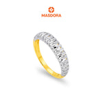 MASDORA 916 Gold Ring Cincin Emas ~ Duotone Eternity Domed (EMAS 916/22K)