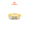 MASDORA 916 Gold Ring Rings Cincin Emas ~ Duotone Centered Tennis (EMAS 916/22K)
