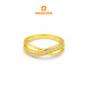 MASDORA 916 Gold Ring Rings Cincin Emas ~ Sparkling Flattered Romance (EMAS 916/22K)