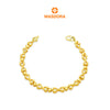 MASDORA 916 Gold Bracelet Rantai Tangan Emas ~ Golden Interlocking Heart (EMAS 916/22K)
