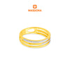 MASDORA 916 Gold Ring Cincin Emas ~ Duotone Triple Band (EMAS 916/22K)