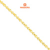 MASDORA 916 Gold Bracelet Rantai Tangan Emas ~ Golden Interlocking Heart (EMAS 916/22K)
