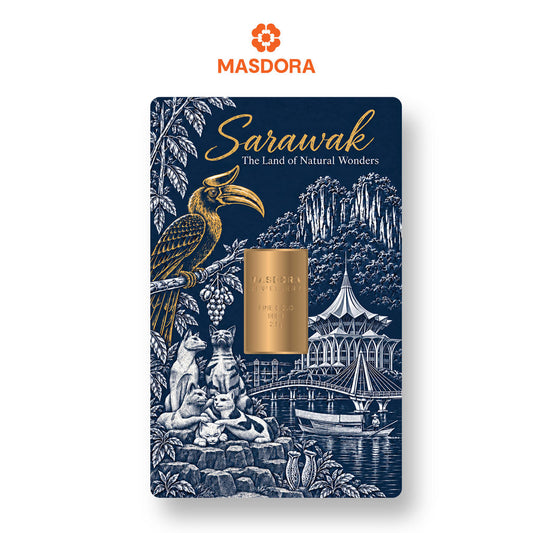 MASDORA 999.9 Gold Bar 2.50GM ~ Sarawak | The Land of Hornbills (EMAS 999.9/24K)