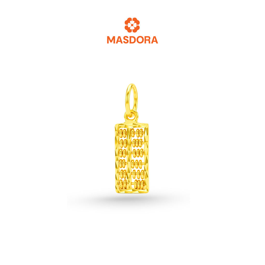 MASDORA 916 Gold Pendant Loket Emas ~ Golden Motion Abacus (EMAS 916/22K)