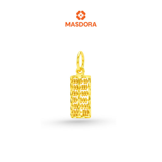 MASDORA 916 Gold Pendant Loket Emas ~ Golden Motion Abacus (EMAS 916/22K)