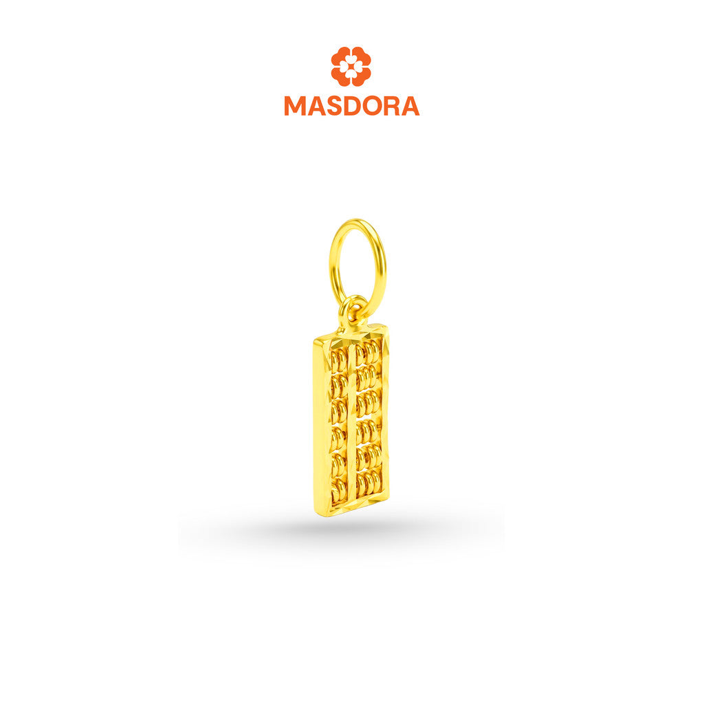 MASDORA 916 Gold Pendant Loket Emas ~ Golden Motion Abacus (EMAS 916/22K)