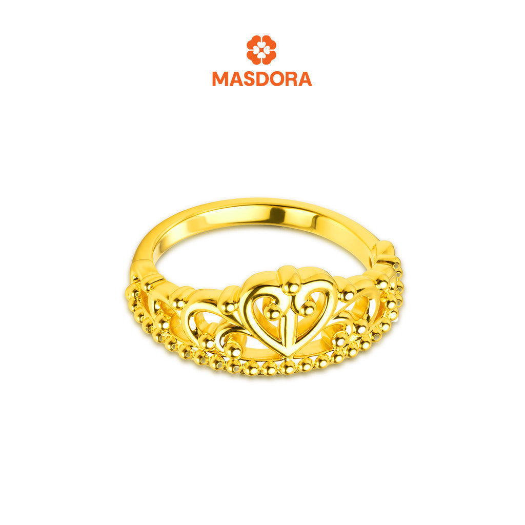 MASDORA 916 Gold Ring Rings Cincin Emas ~ HG Hearty Crown (EMAS 916/22K)