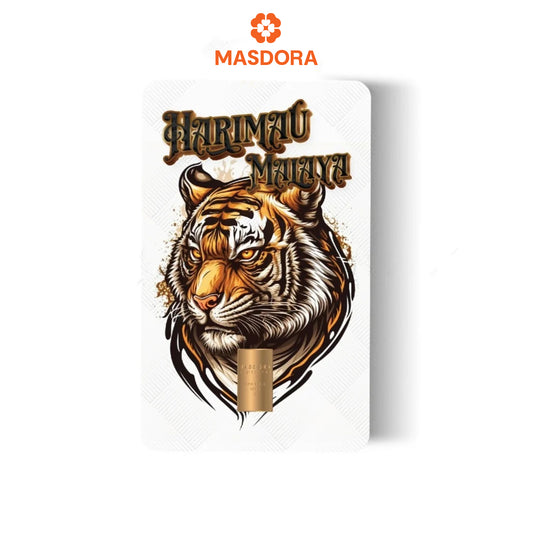 MASDORA 999.9 Gold Bar 1.00GM Collection Series ~ Harimau Malaya (EMAS 999.9/24K)