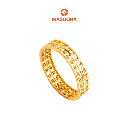 MASDORA 916 Gold Ring Rings Cincin Emas ~ Simple Round Abacus (EMAS 916/22K)