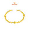 MASDORA 916 Gold Bracelet Rantai Tangan Emas ~ Shining Sauh Shiny Cutting Beads (EMAS 916/22K)