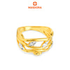 MASDORA 916 Gold Ring Rings Cincin Emas ~ Duotone Leafy Cross (EMAS 916/22K)