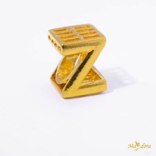 Masdora Beads Alphabets 3D Alphabets Z (Emas 916)
