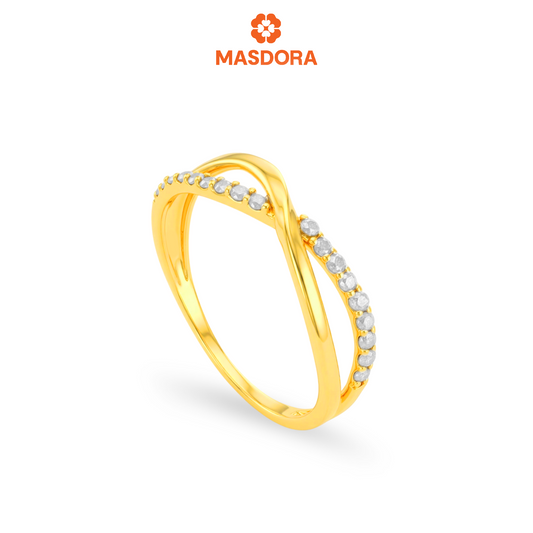MASDORA 916 Gold Ring Rings Cincin Emas ~ Sparkling Couture (EMAS 916/22K)