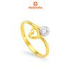 MASDORA 916 Gold Ring Rings Cincin Emas ~ Duotone Unity Love (EMAS 916/22K)