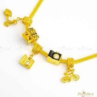 Masdora Charms Beads Exclusive House Bead 916 Gold