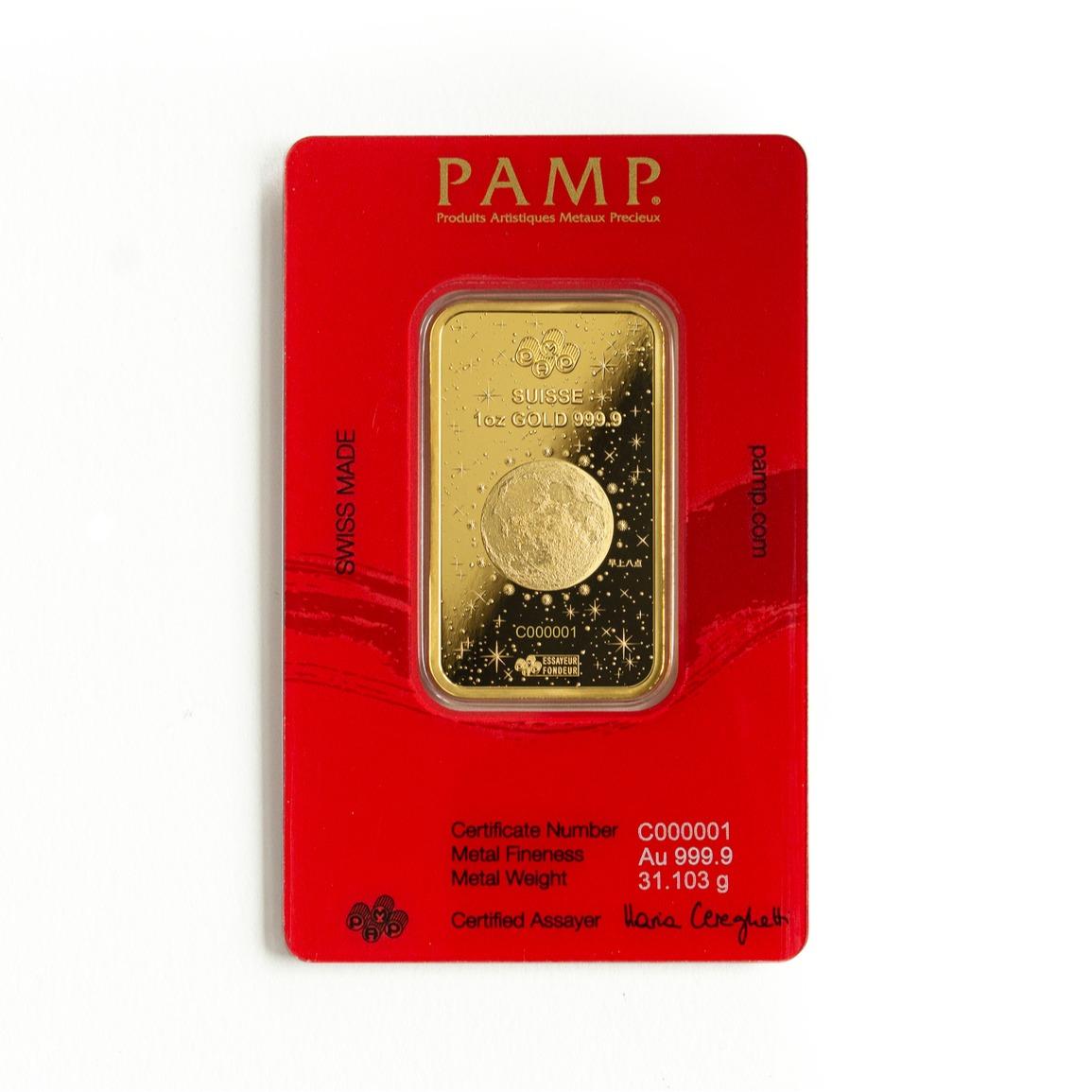 MASDORA X Pamp Suisse Lunar Dragon Gold Minted Bar Emas 999.9 (1Oz)