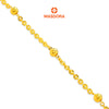 MASDORA 916 Gold Bracelet Rantai Tangan Emas ~ Shining Sauh Shiny Cutting Beads (EMAS 916/22K)