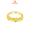 MASDORA 916 Gold Ring Rings Cincin Emas ~ HG Golden Half Interlaced (EMAS 916/22K)
